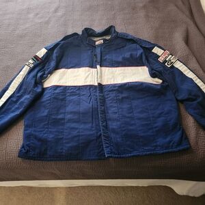 G/FORE Blue and White Performance Jacket